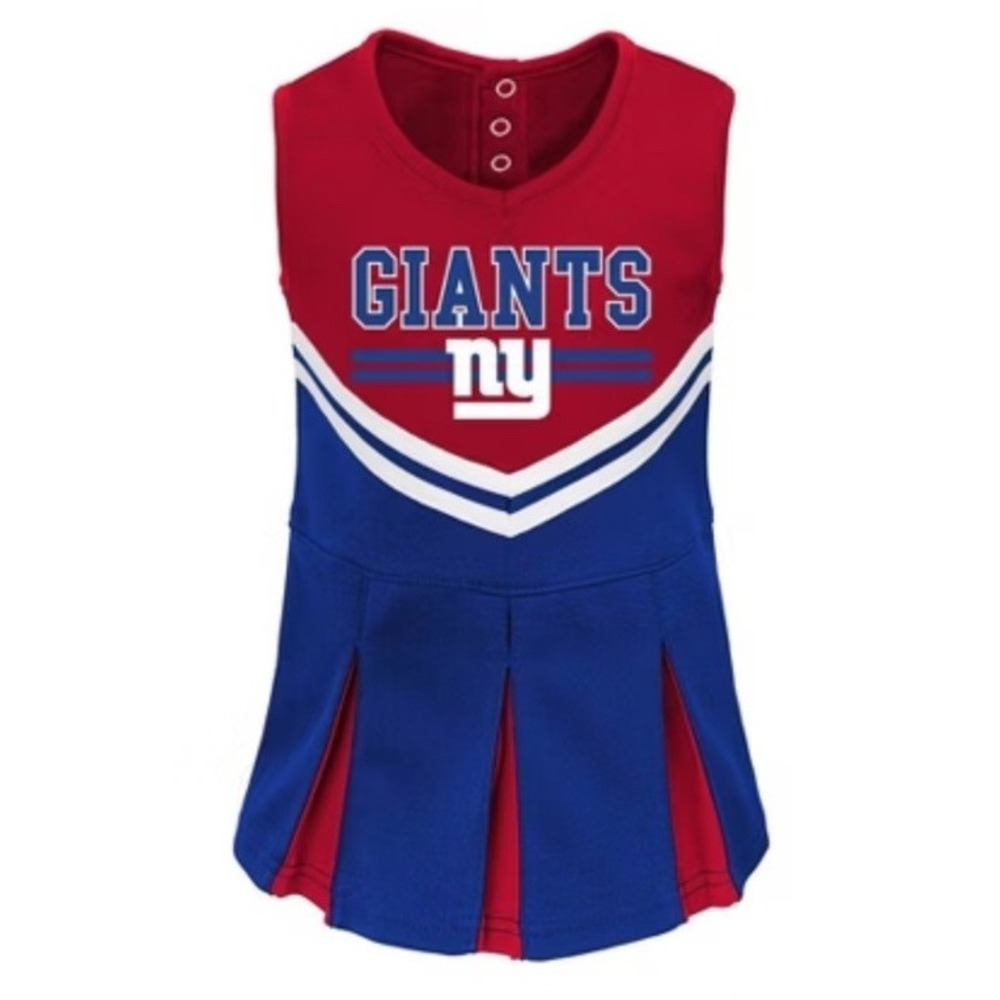 NFL -New York Giants Toddler Girls' In the Spirit Cheer Set - Size 4T